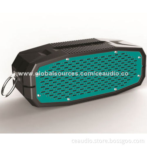 NFC Portable Bluetooth Speaker with Line-in Jack, Hook, Anti-splash, Waterproof, Outdoor